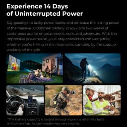 OUKITEL WP100 TITAN Android 14 33000mAh 66W 36GB(12+ 24) 512GB Rugged Smartphone 200MP laser projector Camping Light 6.8'' 120Hz