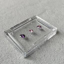 Sale Adhesive Loose Diamond Box Transparent Gemstone Storage Case Stone Packaging Show Case Sticky Gems Organizer Holder Tray