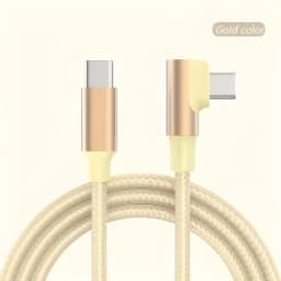 90 Degree PD 100W USB C Fast Charging Braided Cable For iPhone 15 16 17 Samsung Huawei Honor Xiaomi Redmi POCO Type C to Type C