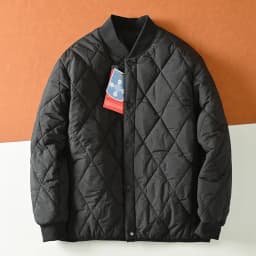 Lightweight Warm Stiched Cotton Jacket Baseball Collar Winter Men's Comfortable Windproof Cold-resistant Layering Cotton Coat