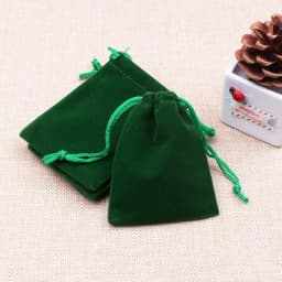 10pcs 2 Sizes Packing Drawstring Velvet Pouch Sachet Gift Bag For Jewelry Wedding Things Party Bead Container Storage Wholesale