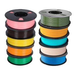 22LBS PETG Filament 3D Printer Filament 10 5 Rolls 1KG 1.75mm Bundle Multicolor Accuracy +/- 0.02mm 10kg 5kg PETG, Plastic Spool
