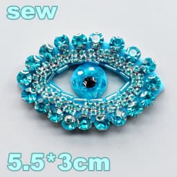 Embroidery Sequined Alphabet Pearl Letter Cross Patch,sequins Heart Beaded Eye Patches Badges Appliques for Clothing WF2210252