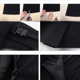 Black Midi Pleated Skirt Student Uniform Style JK Skirt Elastic Waist Polyester Fiber Casual Wear Summer Season
