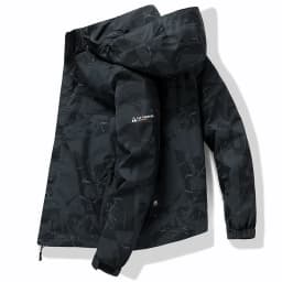 Hooded Hiking Jacket Men Outdoor Bomber Jackets Waterproof Windbreaker 2024 Spring Autumn Sports Casual Cargo Jackets Mens Coats