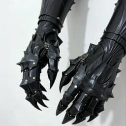 Medieval Knight Goth Vintage Mechanical Long Gloves Tactical Punk Hand Armor Man Woman 3D Pringting Cosplay Props