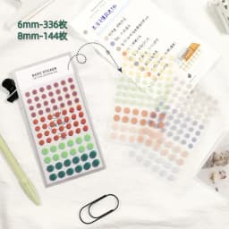 Fromthenon Dot Ledger Stickers Circular Base Label Stickers Versatile Sticker Decorative Beautifying Materials