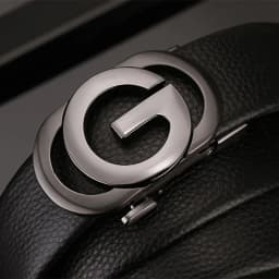 DINISITON Men's Business Automatic Buckle PU Belt Adjustable Leisure Male Strap Automatic for Men Gifts
