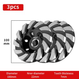 2/3/5ps Diamond Grinding Disc Abrasive Cup Wheel Wear Resistant Marble Polishing Concrete Cement Angle Grinding Machine Disc