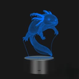 Nighdn Axolotl 3D Night Light Led USB Tabe Desk Lamp 16 Color Change Nightlight Bedroom Decor Birthday Christmas Gifts for Kids