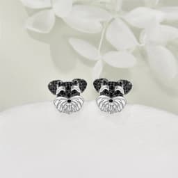 Cute Girl Cat Stud Earrings Exquisite Women's Earrings Fashion Accessories Party Jewelry Full Rhinestone Stud Earrings Girl Gift