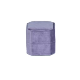 Octagonal Velvet Ring Box Single Double Three Slot Wedding Engagement Ring Box Earring Storage Box Elegant Retro