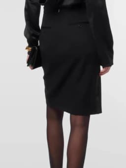 TWOTWINSTYLE Solid Minimalist Slimming Skirts For Women High Waist Bodycon Split Patchwork Belt Skirt Female Fashion Clothing