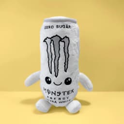 Black White Energy Monstoer  Can Shaped Plush Toy Zero Sugar Theme Soft Stuffed Doll Desktop Decor Holiday Gift