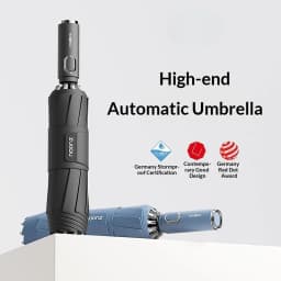 Automatic Reverse Fold Umbrella Step-Close Large Windproof Durable Car-Friendly All-Weather Sun/Rain