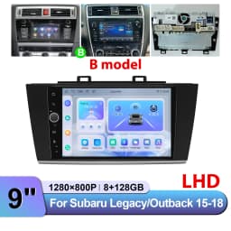 JOYING 9" Android Car Stereo for Subaru Legacy Outback 2015-2018 Wireless CarPlay Android Auto GPS OEM Camera Harman Kardon