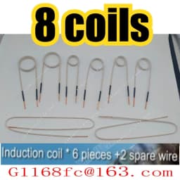 1000W Magnetic Induction Heater Kit Flameless Heating Technology With 8 Coils And Aluminum Alloy Box For Heating Nuts and Gears
