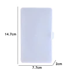 Transparent Plastic Storage Box Organizer Stickers Box Desktop Container Washi Tape Stickers Box Art Tool Case Stationery
