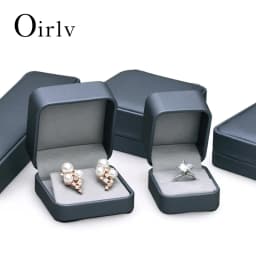 Oirlv Jewelry Box Organizer Set Velvet Boxes with Add logo for Necklace box/Ring box/Earring box Storage & Showcase for Jeweler