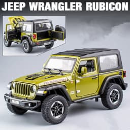 1:20 Jeeps Wrangler Rubicon Alloy Car Model Diecast & Toy Metal Refit Off-road Vehicles Car Model Simulation Childrens Toys Gift