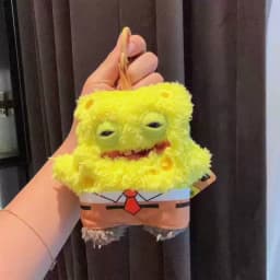 2026  Original Fuggler Spongebob and Patrick Keychain Plush Toys Funny Ugly Teeth Monsters Stuffed Animal Doll Collectible Kids