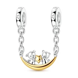 Original Charms Beads 925 Sterling Silver Golden Leopard Firefly Butterfly Hot Air Balloon Beads Fit DIY Bracelet Fine Jewelry