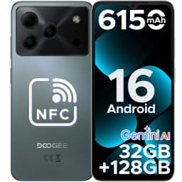 DOOGEE Note56 Pro Smartphone Android 16 32GB+128GB 6150mAh Battery 6.56'' 90Hz Screen Gemini AI NFC Widevine L1 Cell Phone