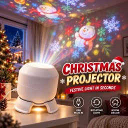 Mini Marine Night Light, 360° Rotating Fish & Bubble Projection, Soothing USB Lamp for Kids' Room, Calming Sleep Companion Gift