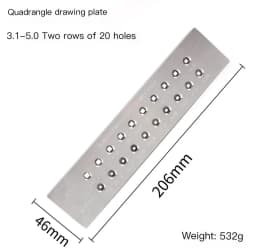 1PC Tungsten Carbide Wire Drawplate for Jewelry Making Round Rectangle Hexagon Oval Square Shape , Jewelry Tool