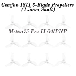 BETAFPV Meteor75 Pro II Canopy II for O4 Air Unit and Brushless Whoop Frame, Gemfan 1811 3-Blade Propellers Parts and Spares