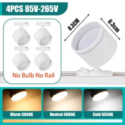 Led Spot GX53 Ceiling Lamp Indoor Decor Track Light Rotatable Spotlight For Living Room Bedroom Store Chandelier LED Spot Lights