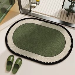 VIKAMA Minimalist Ins Style Marble Anti Slip Bath Mat Bathroom Shower Room Water Absorption Quick Drying Carpet Bathroom Decor