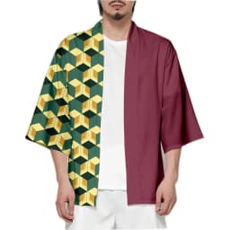 Anime Devil Killer Cosplay Costumes for Men and Women in Summer Pink Kimono