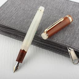 Jinhao 82 Fountain Pen Transparency Gold Clip Spin Pen Popular EF F M NIB Business Office School Supplies Writing