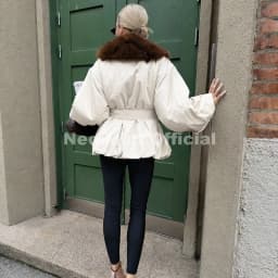 Neo Mint 2026 Winter Luxury Fur Collar Puffer Parka Jacket Women Warm Padded Quilted Coat Iconic Fashion Girls Outerwears