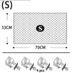Aquarium Anti Jump Net Transparent Invisible Net with Clips Fish Tank Anti Escape Aquarium Accessories Decorations