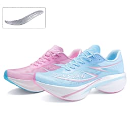 IRUNSVAN Full Palm Innovative Carbon Plate Board Double Knitting Breathable Dual Density Light Weight Fashion Sport Running Shoe