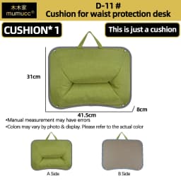 Mumucc's Laptop Desk With Lumbar Support & Accessories, Including A Detachable Tabletop, A Cushion Filled With Foam Particles