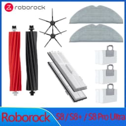 For Roborock S8 Pro Ultra S8+ Spare Parts DuoRoller Main Side Brushes Mop Cloths HEPA Filters Dust Bags Accessories