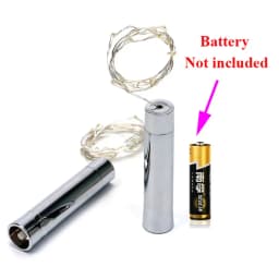 10PCS 2M Cork Shaped Wine Bottle Lights LED Christmas Starry String Lights Copper Wire Holiday New Year Bottle Fairy Light