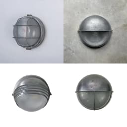 Round Outdoor Retro LED Wall Lamp E27 Waterproof Moisture Industrial Aluminium Glass Sconce Light Bathroom Garden Porch Light