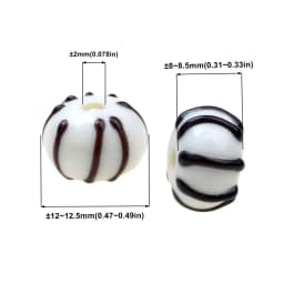 Black Color Series 2/4/6PCS/LOT Mixed Style Handmade Lampwork Glass Beads For Crafts Charm Bracelets/Earring DIY Jewelry Making