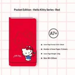 Knibor A7 Portable Pocket Grid Notebook Kinbor Mini Planners Hand Journal Kawaii Small Notepad Travel Diary Student Stationery