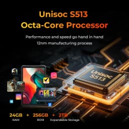 HOTWAV R11 Pro Rugged Tablet 10150mAh Massive Battery Android 16 Pad 8.7'' HD 120Hz 8GB 256GB Tablet PC With Stylus Pen