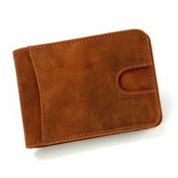GENODERN Casual Small Wallet for Men Cow Leather Male Slim Wallets Short Mini Wallet with Card Holder Pocket Purses