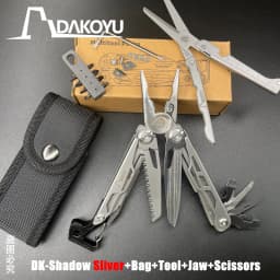 DAKOYU-Multi-functional Swiss Tool with Whistle, Outdoor Pliers, DKShadow Available In Multiple Colors, Outdoor Camping Equipmen