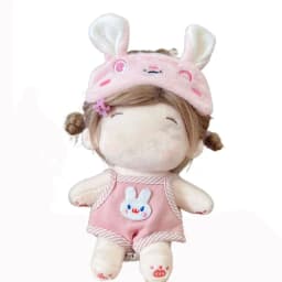 For 20CM Cotton Doll Clothes Cap Headdress Multicolor Miniature Dress Suit Doll Accessories Cosplay Doll Headwear Dress Set