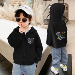 Dabbing Astronaut Jacket Boys Cotton Zipper Hooded Thin Coat Sports Spring Autumn Casual Cardigan Outerwear