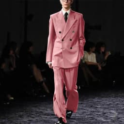 Smart Causal Grey Suit For Men Double Breasted Peak Lapel Loose 2 Piece Jacket Pants Office Daily Prom Terno Masculinos Completo