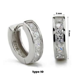 Geometric Tiny Hoop Earrings For Women Micro Crystal Zircon Star Flower Heart Huggie Small Classic Earring Piercing Jewelry Gift